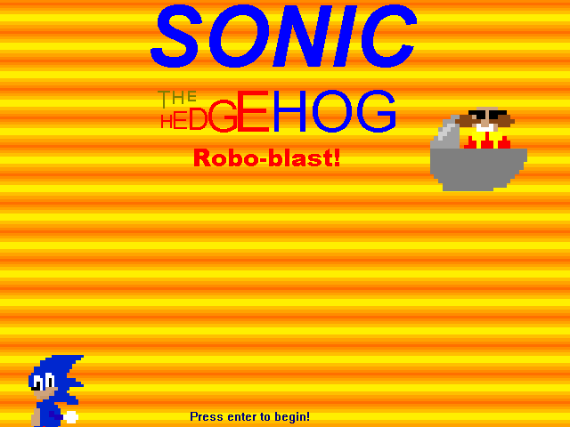 Sonic the Hedgehog Robo-blast!